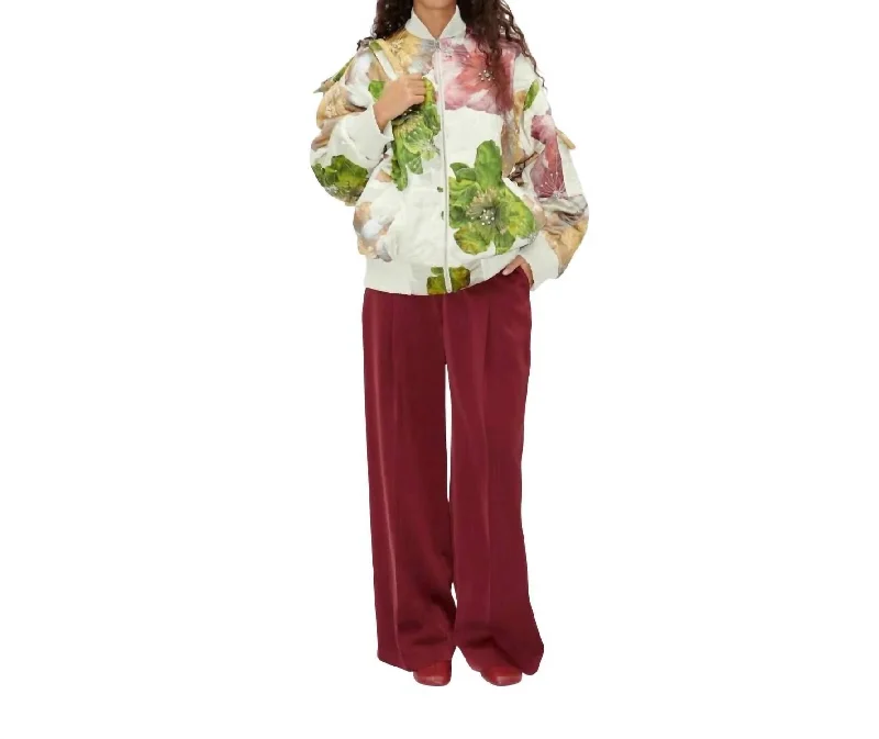 Norea Jacket In Poppies Bloom