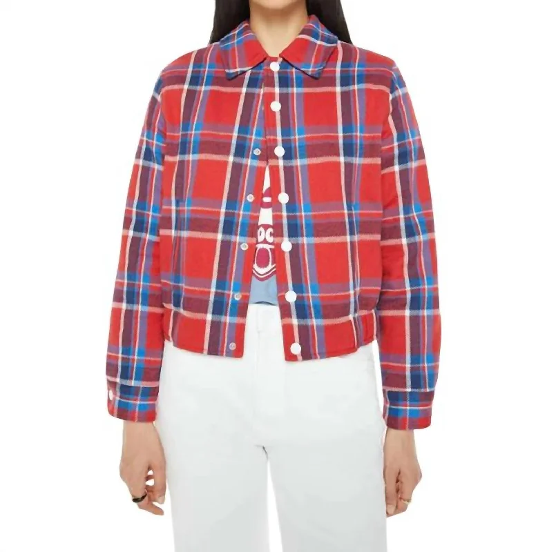 Plaid Casual Jacket In The Happy Camper