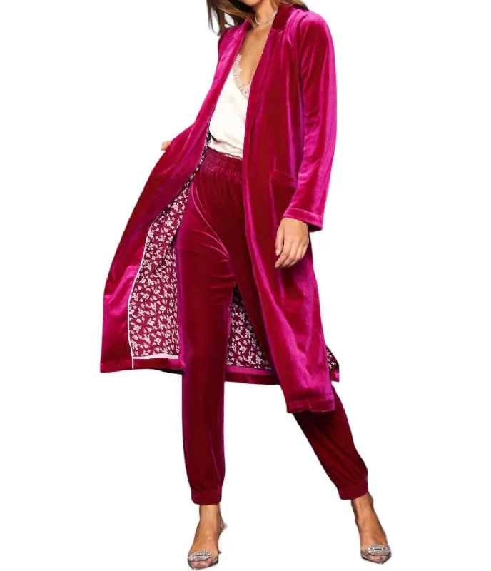 Raspberry Dreams Duster In Magenta