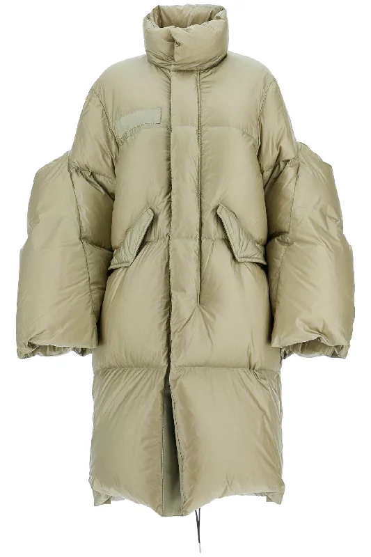 Sacai Women's Long Down Jacket With Sculpted Sleeves