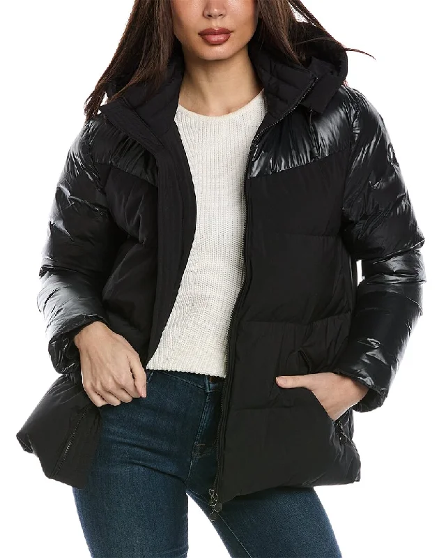 SNOWMAN New York Hashtag Puffer Down Coat