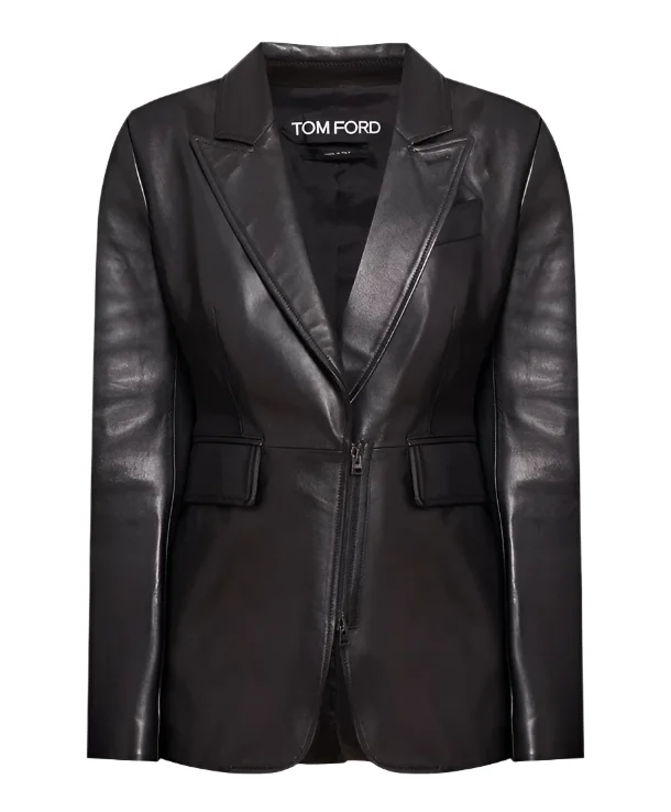 Tom Ford Womens Leather Jacket In Black