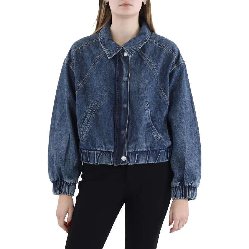 Womens Collar Denim Denim Jacket