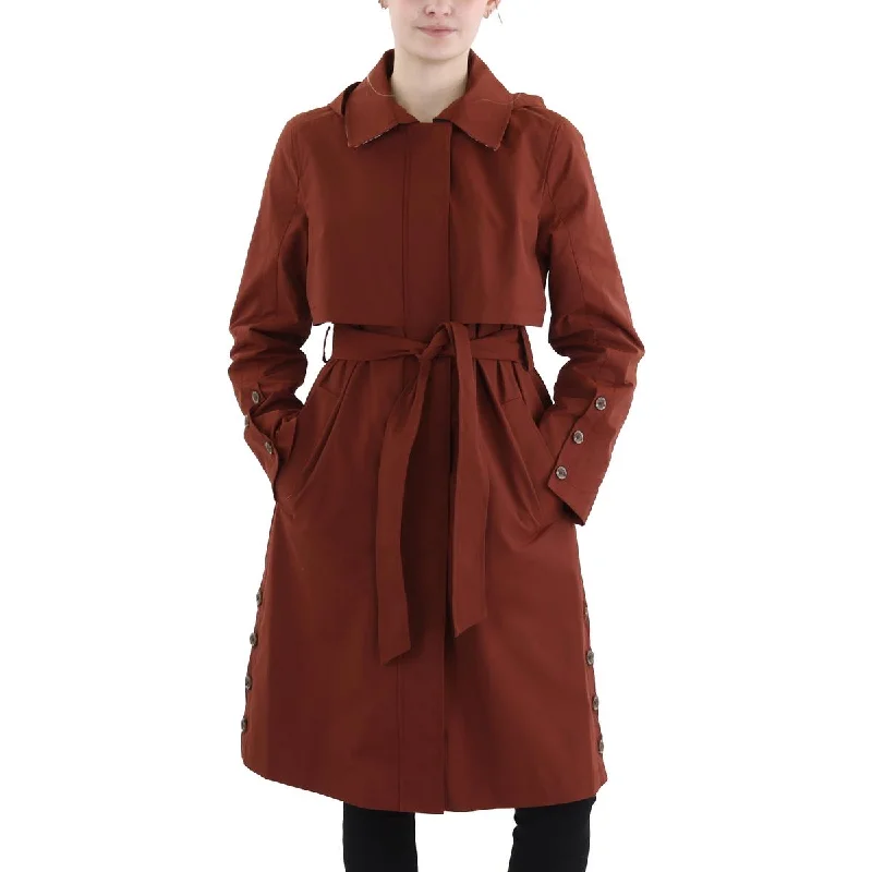 Womens Lightweight Midi Trench Coat